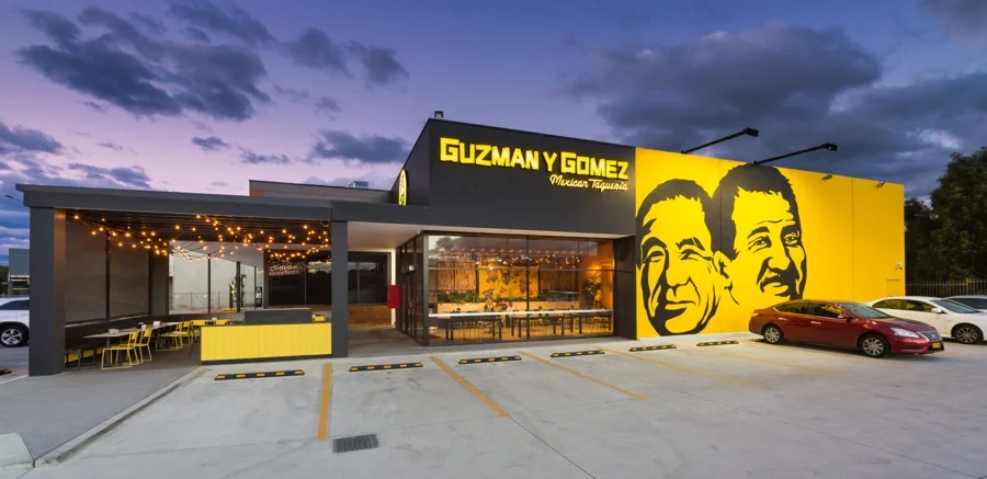 Guzman y Gomez building at The Landmark, Hoxton Park