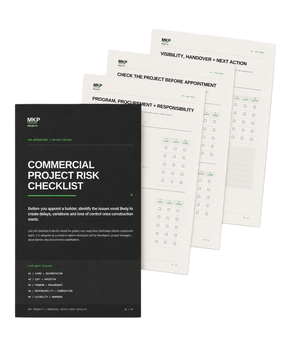 Preview of the MKP Commercial Project Risk Checklist